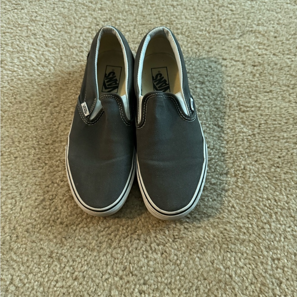 Vans Gray Slip-On Sneakers